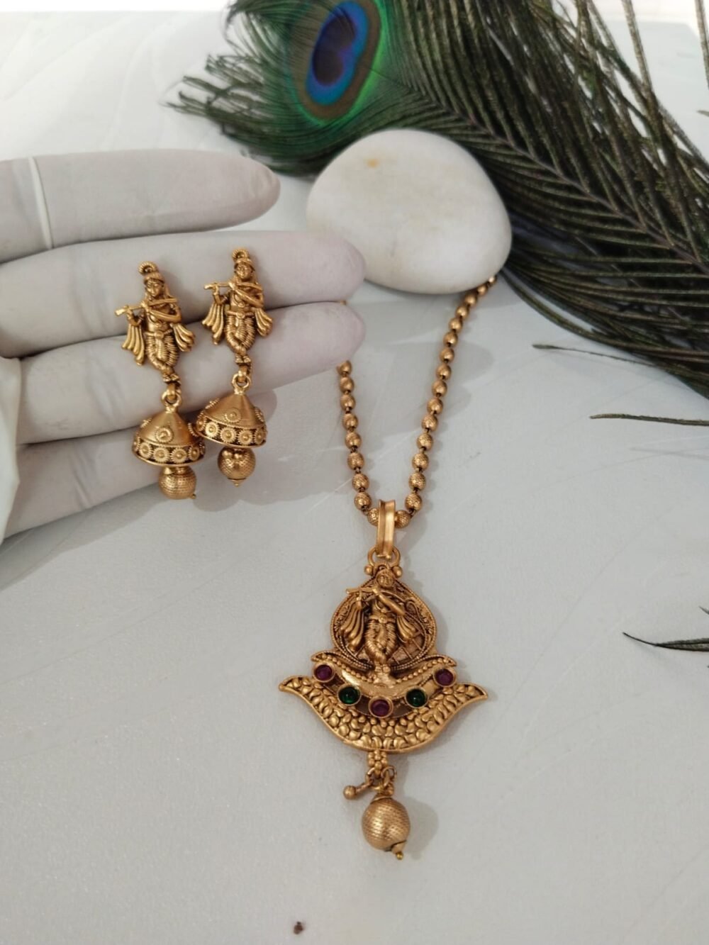 Gold plated necklace